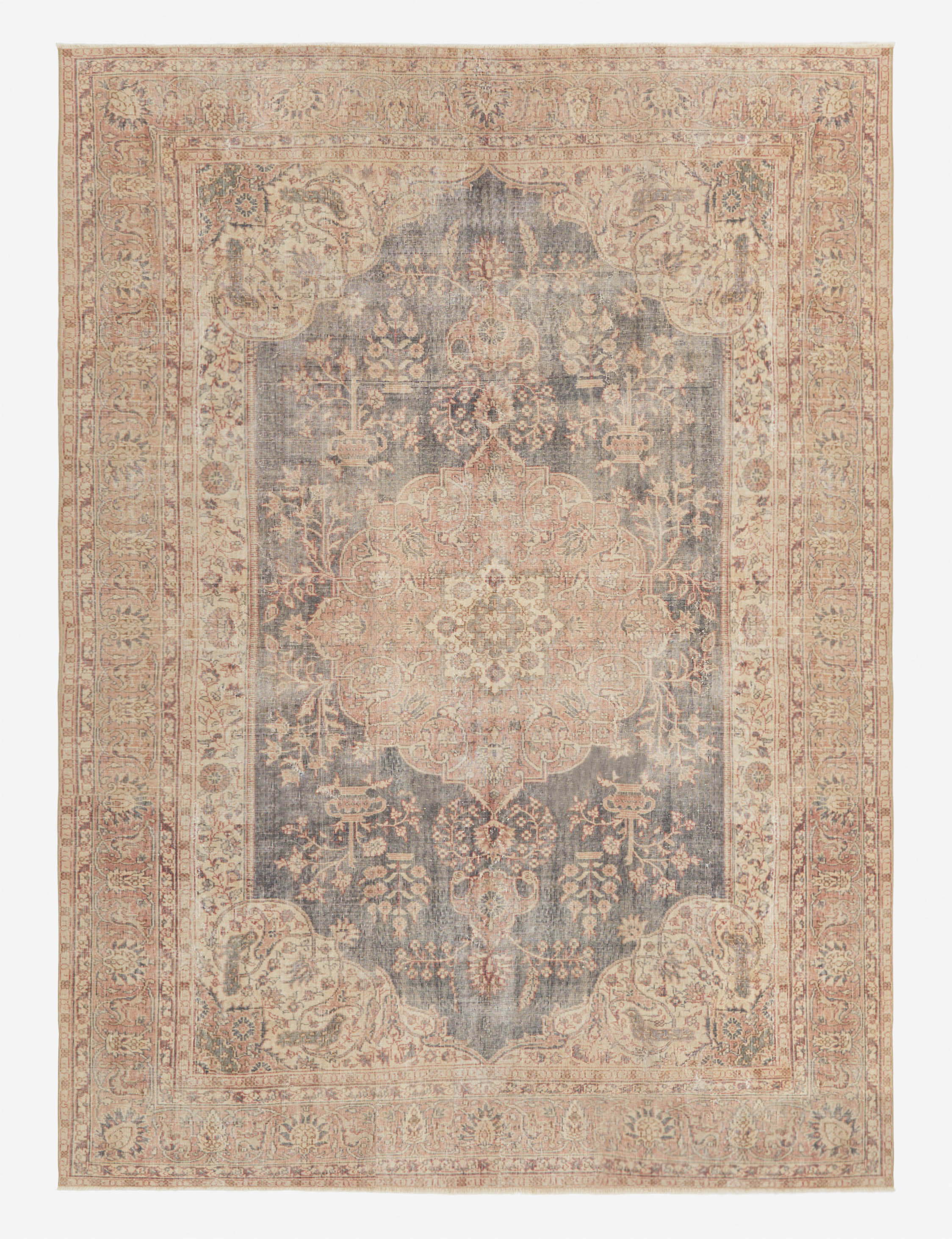 Vintage Turkish Hand-Knotted Wool Rug No. 276, 7'9