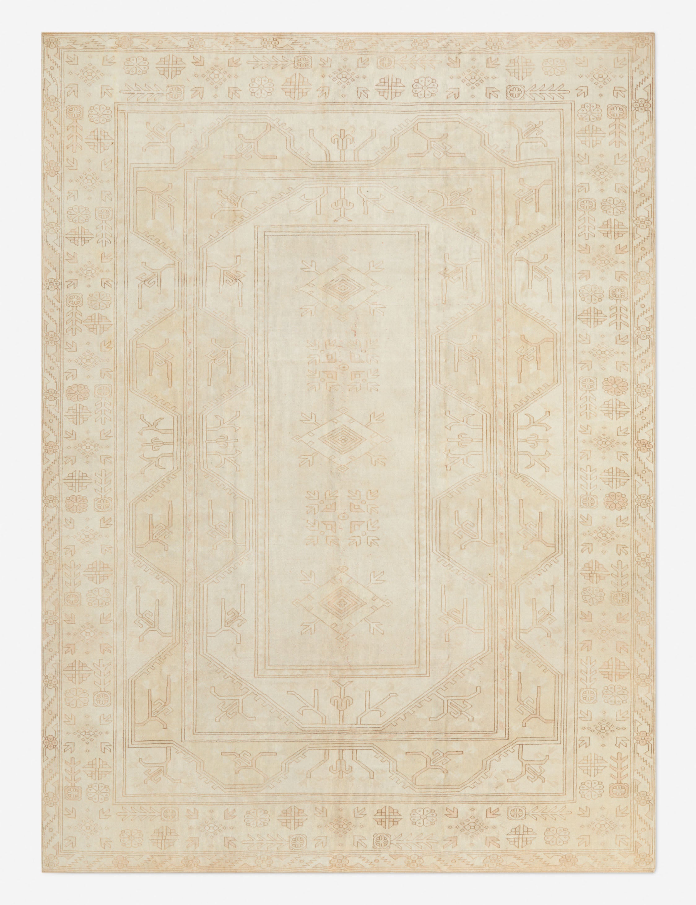 Vintage Turkish Hand-Knotted Wool Rug No. 278, 9'8