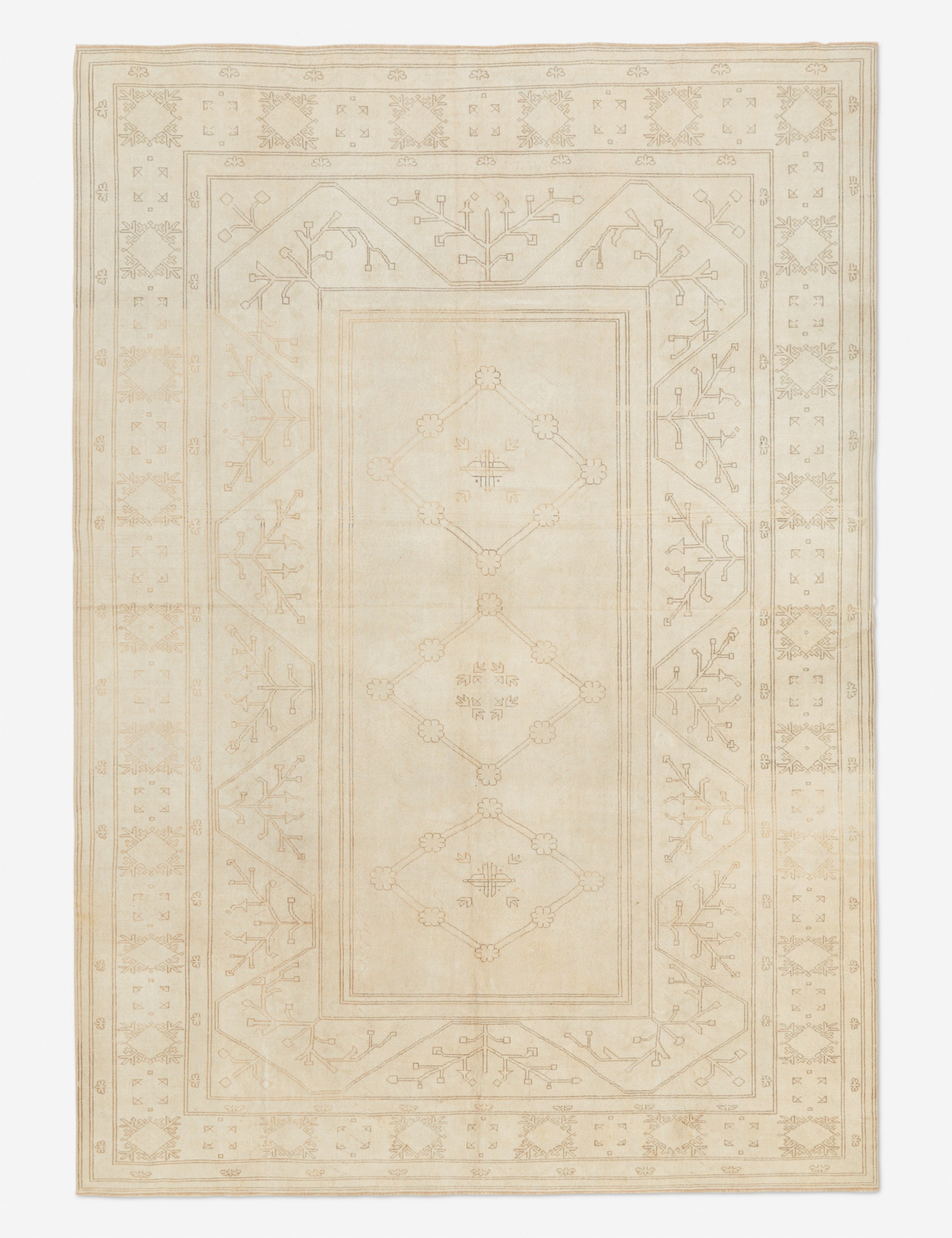 Vintage Turkish Hand-Knotted Wool Rug No. 281, 9'11
