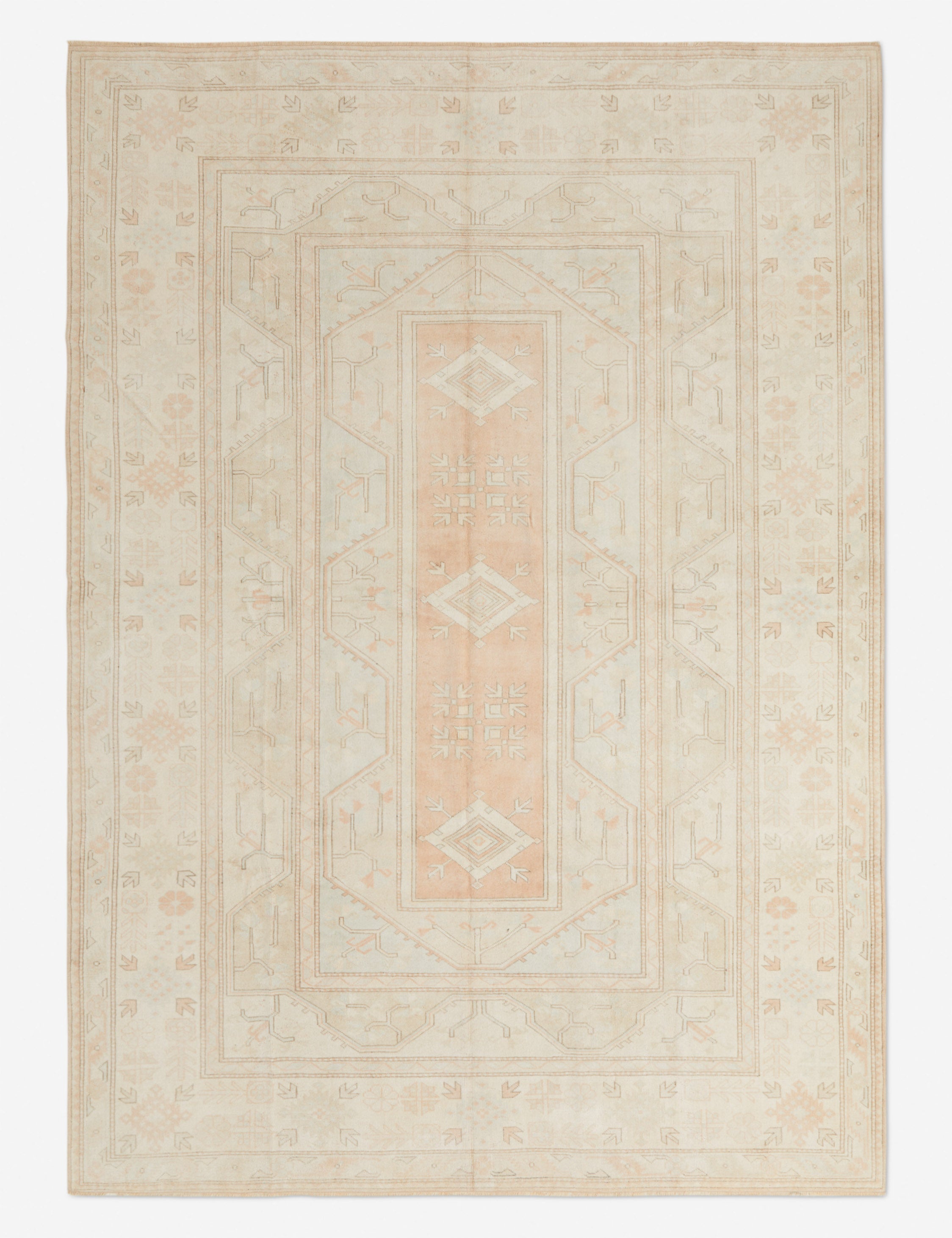 Vintage Turkish Hand-Knotted Wool Rug No. 282, 8'8