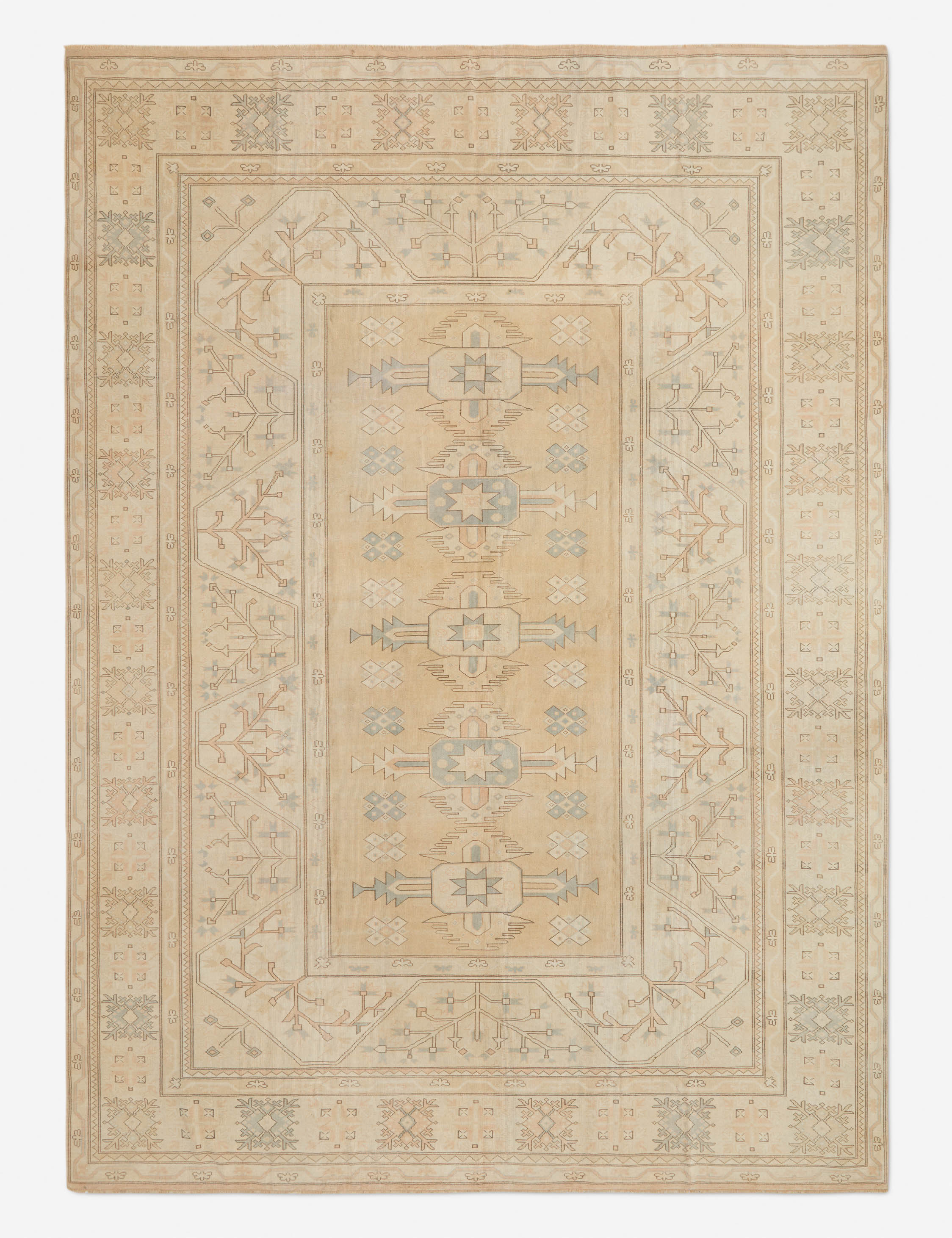 Vintage Turkish Hand-Knotted Wool Rug No. 283, 10'7