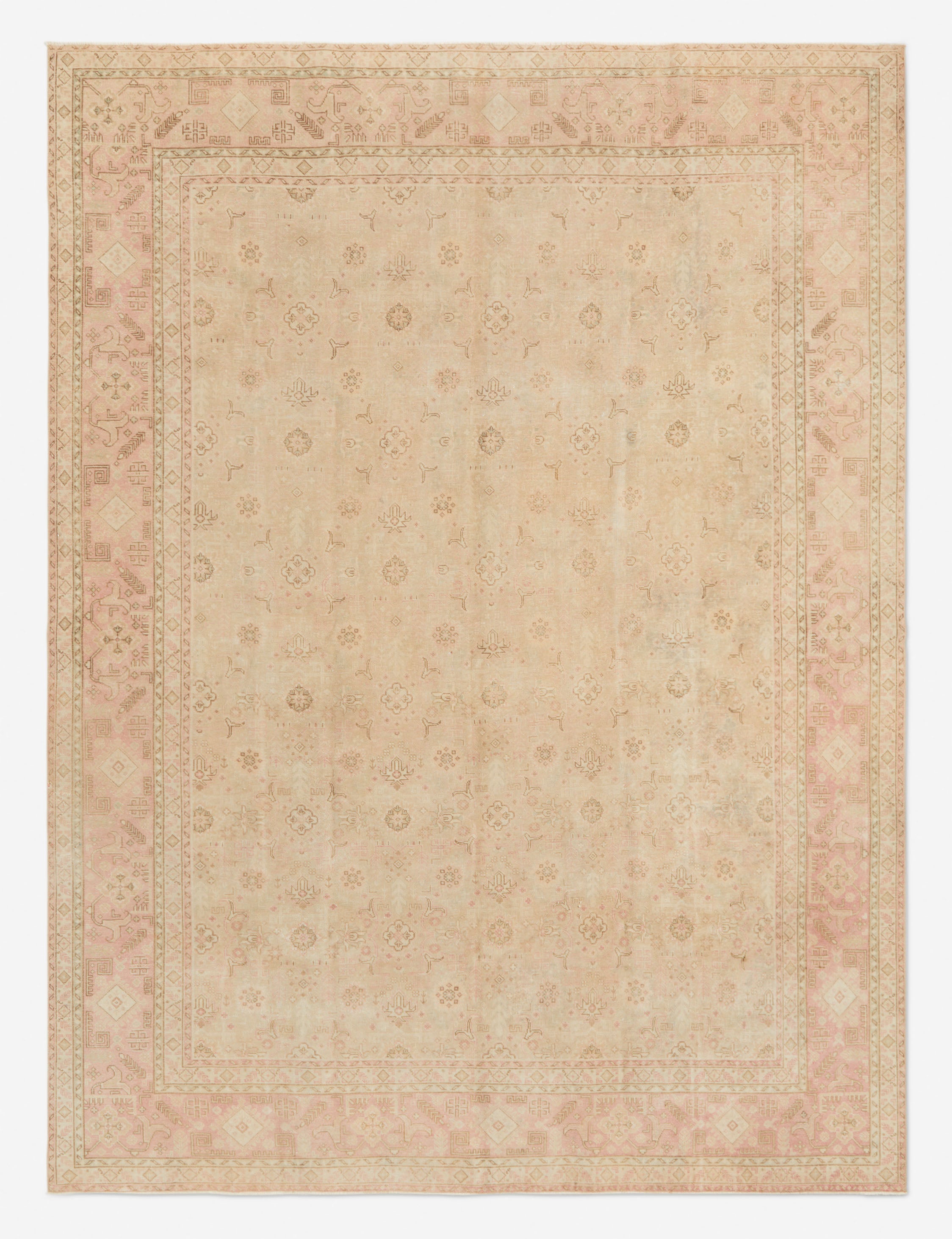 Vintage Turkish Hand-Knotted Wool Rug No. 284, 9'8