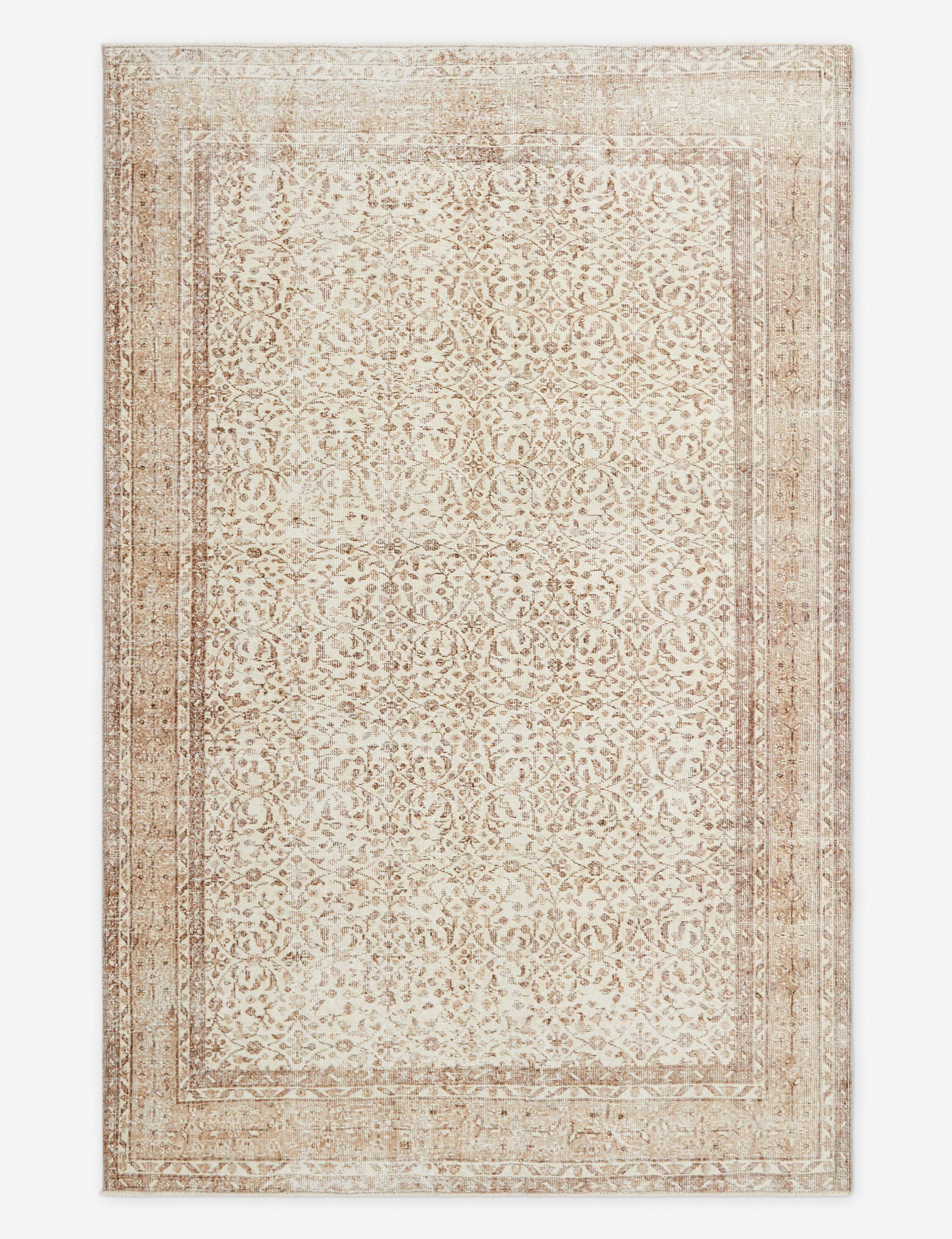 Vintage Turkish Hand-Knotted Wool Rug No. 306, 6'2