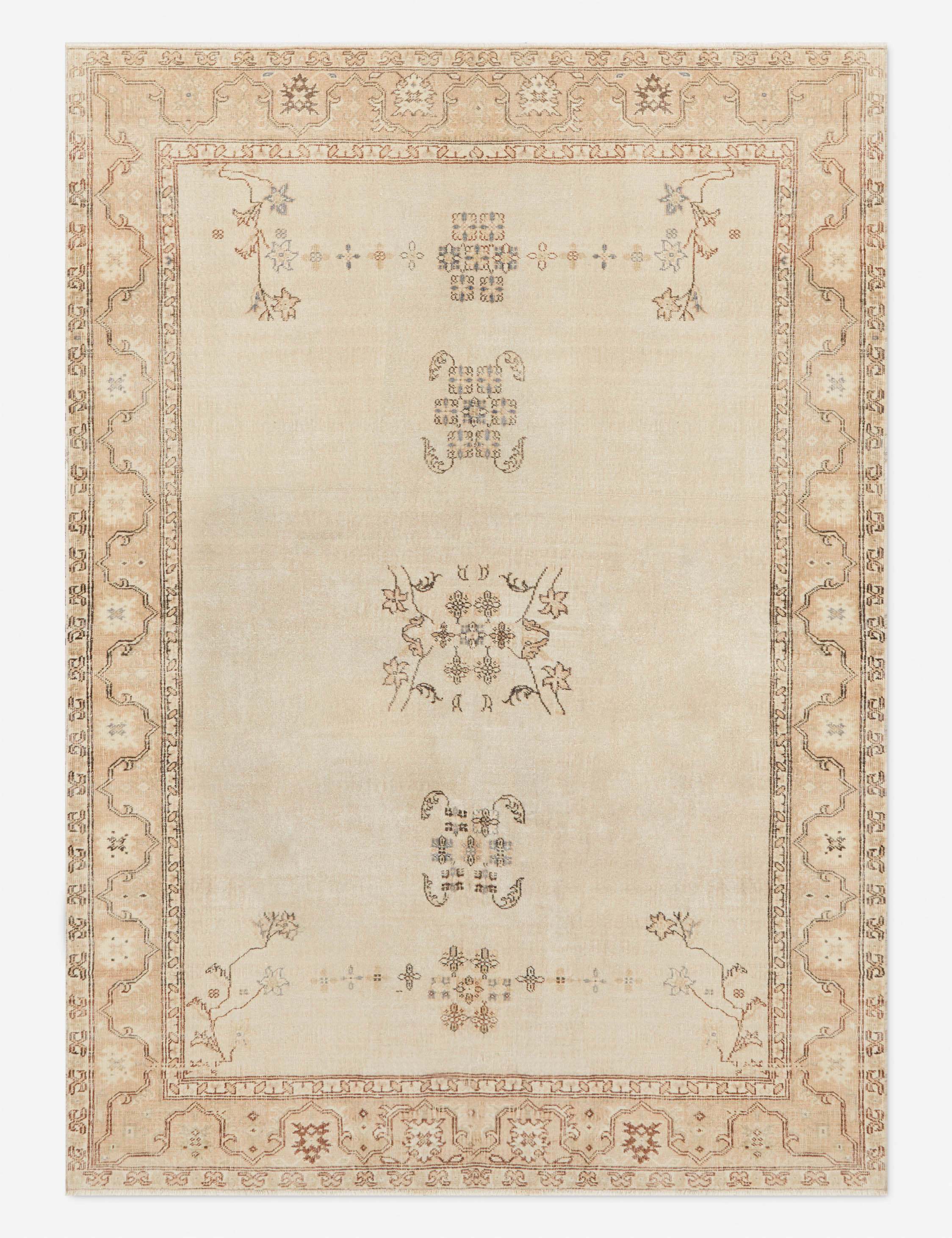 Vintage Turkish Hand-Knotted Wool Rug No. 314, 6'4