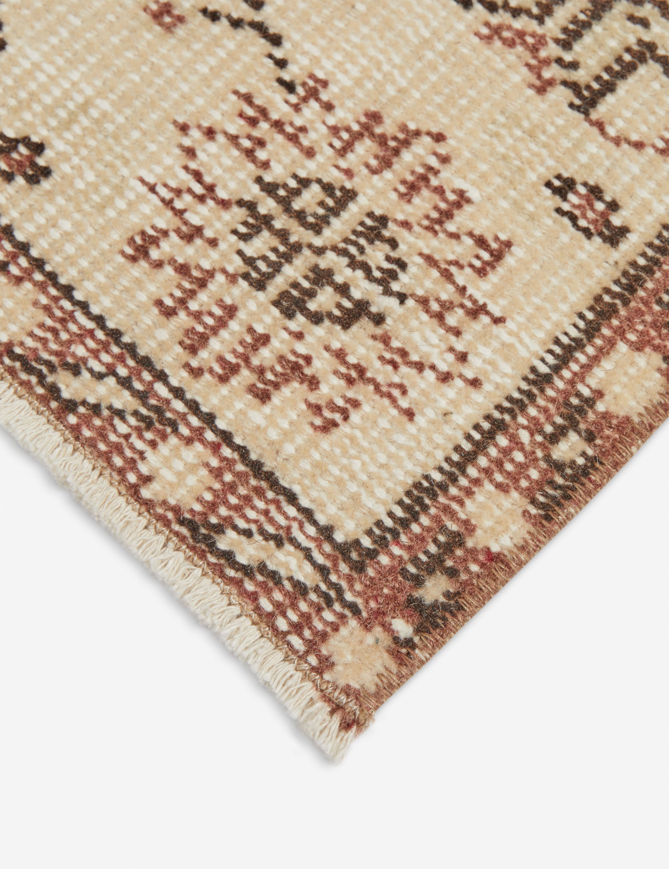 Vintage Turkish Hand-Knotted Wool Rug No. 294, 4'10