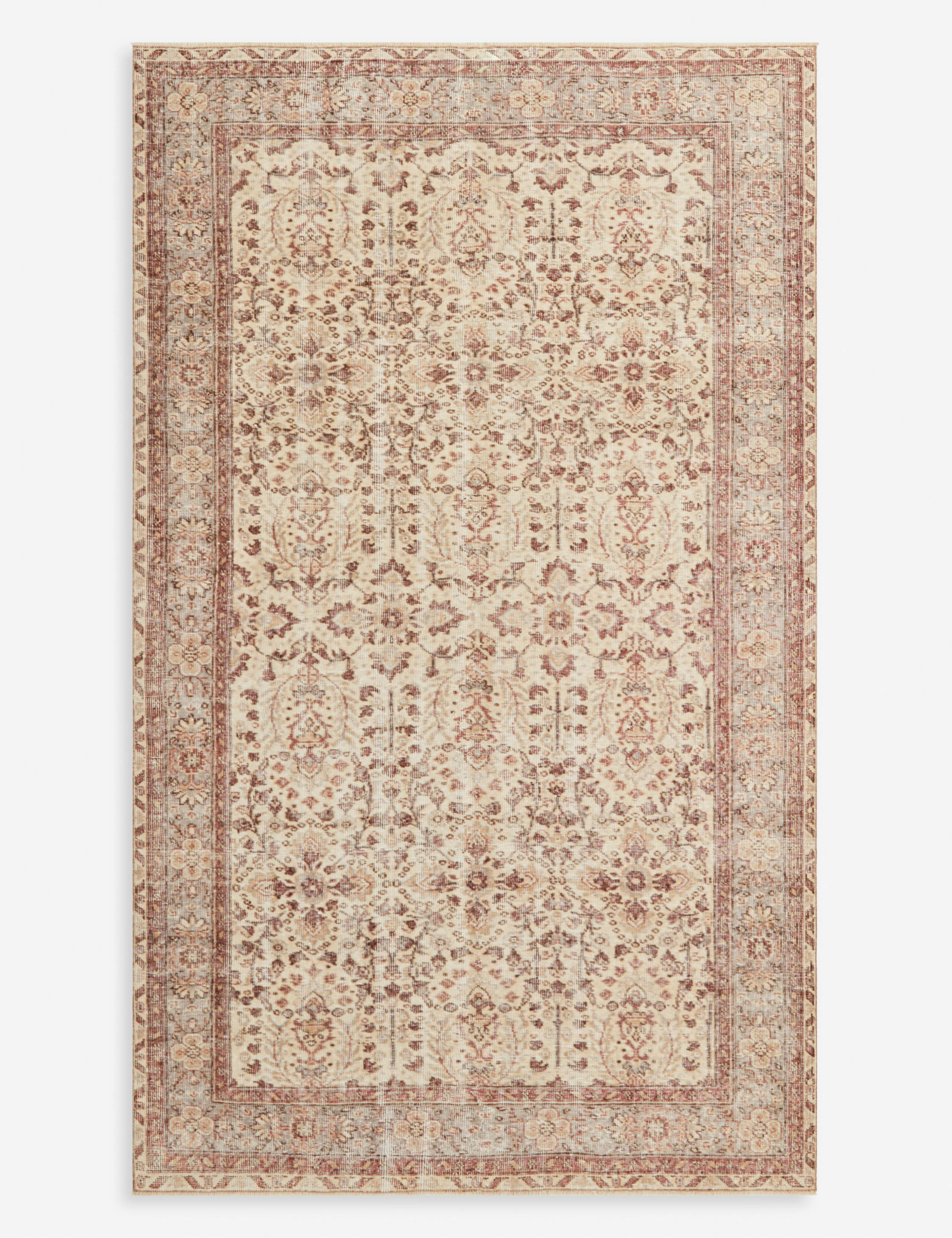Vintage Turkish Hand-Knotted Wool Rug No. 295, 5'4