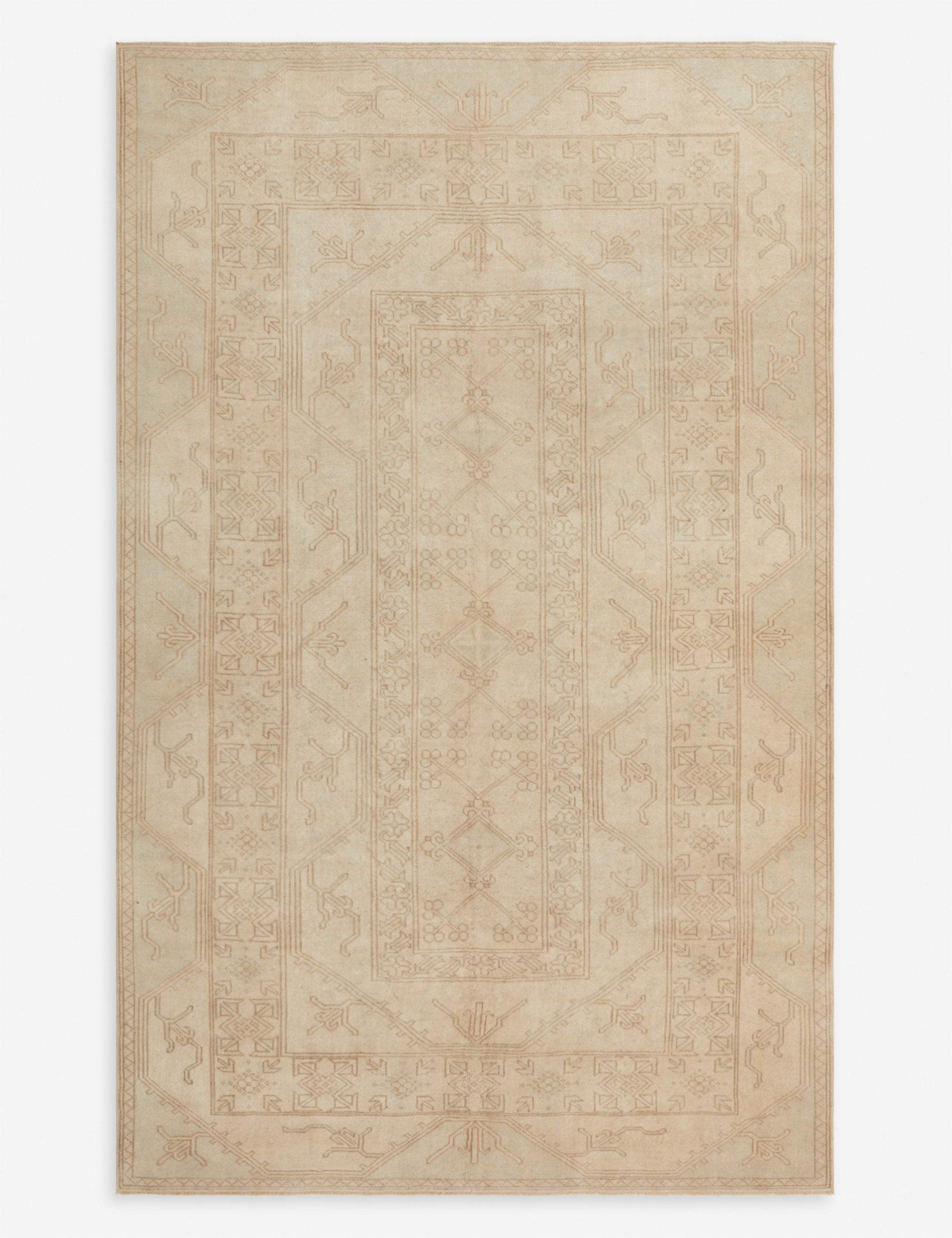 Vintage Turkish Hand-Knotted Wool Rug No. 298, 6'2