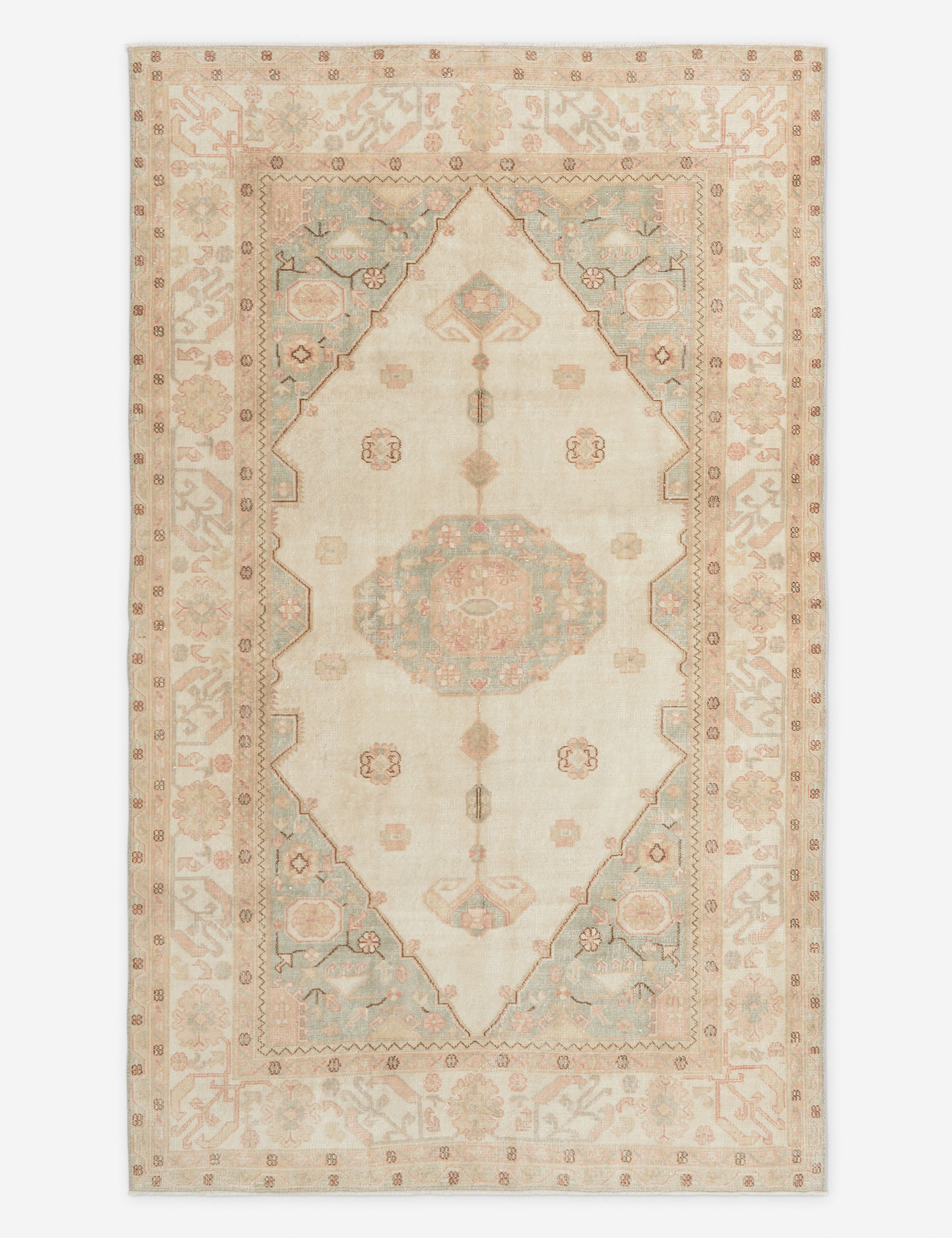 Vintage Turkish Hand-Knotted Wool Rug No. 303, 6'5
