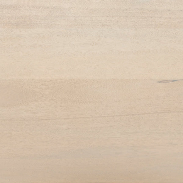 #color::natural | Detailed view of the natural mango wood on the Philene sideboard with cane doors