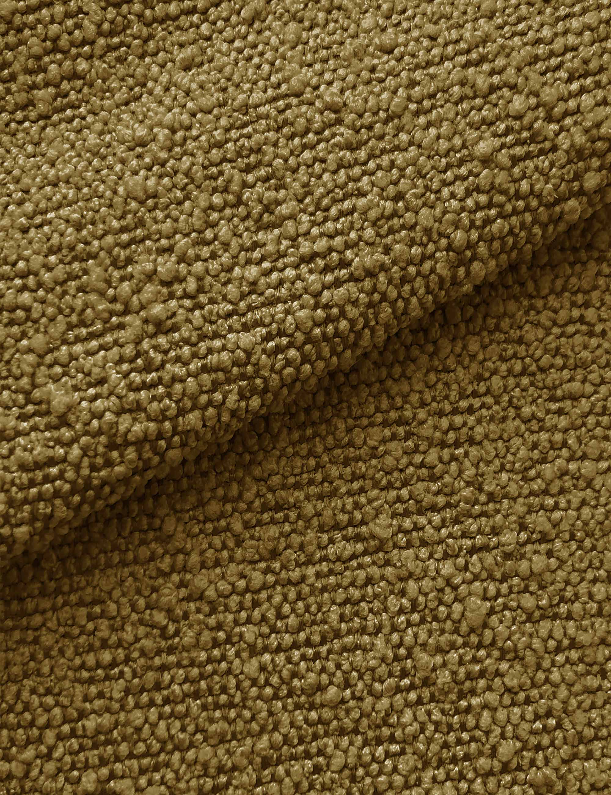 The Ochre Boucle fabric on the Bailee ottoman