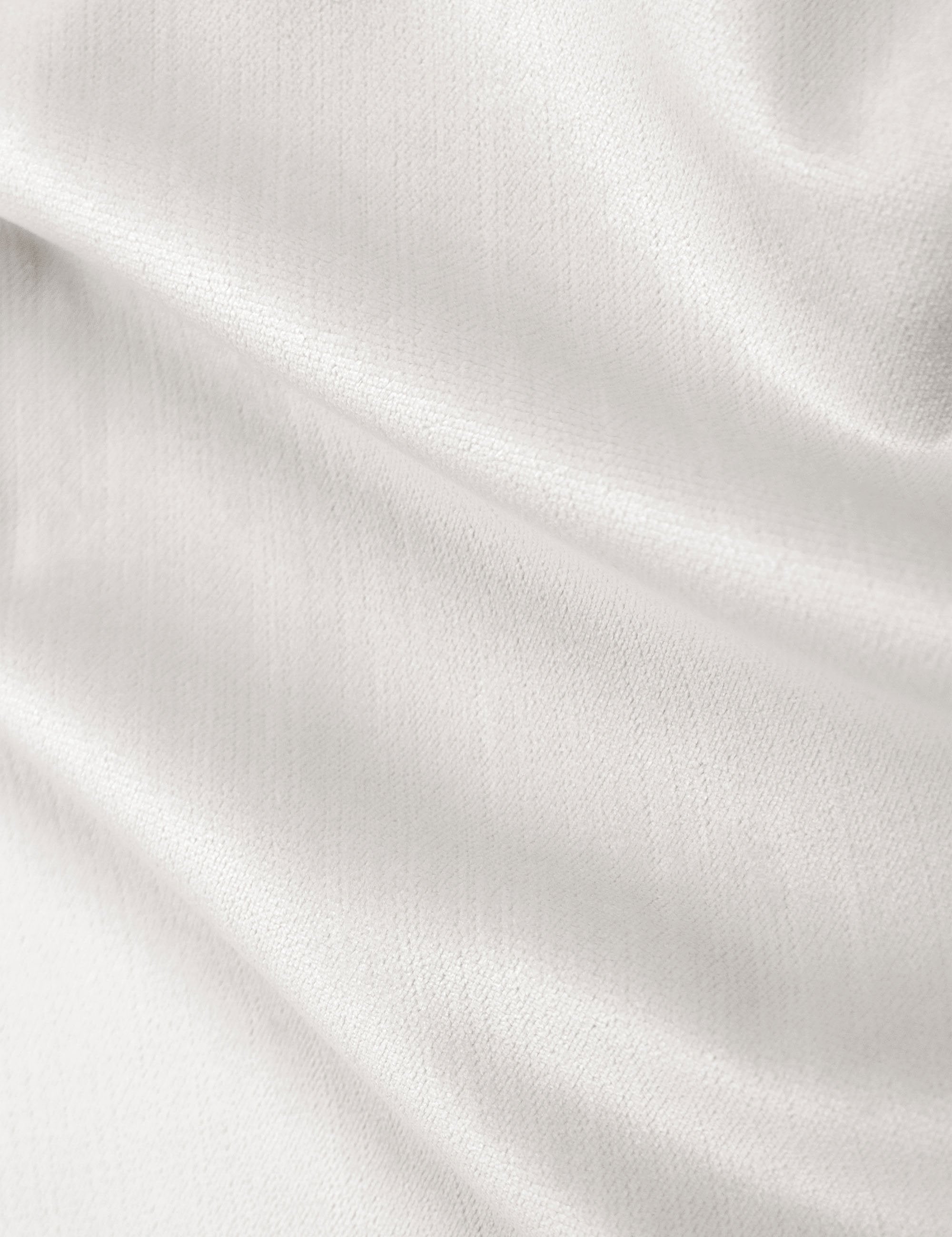 The Snow Velvet fabric on the Bailee ottoman