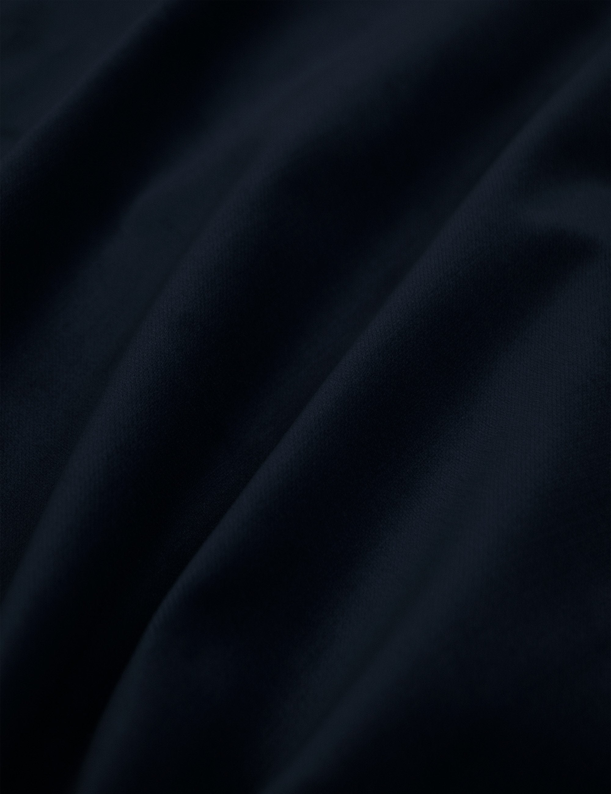 The Navy Velvet fabric on the Bailee ottoman