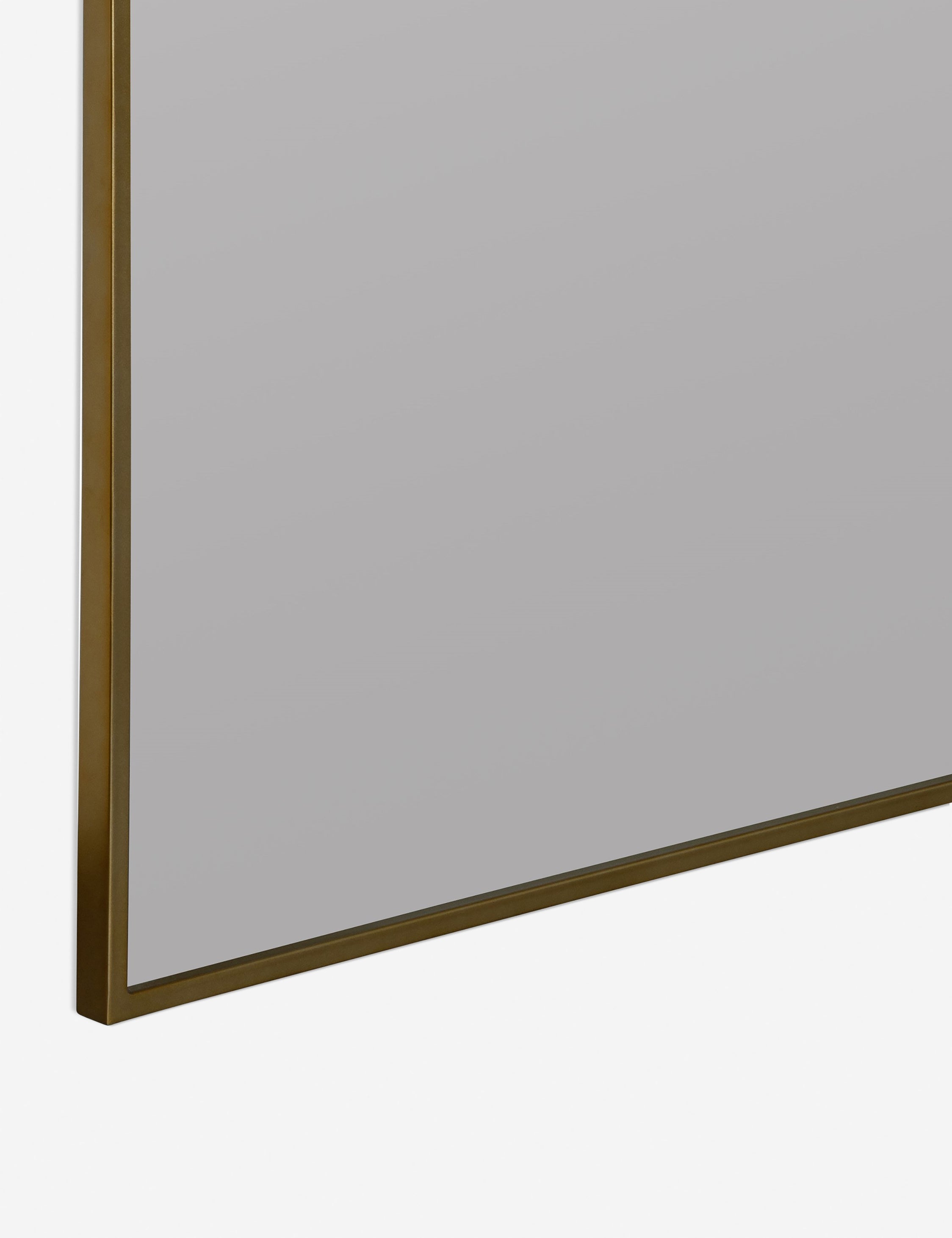 close up of bottom corner of the Homare slim full length mirror