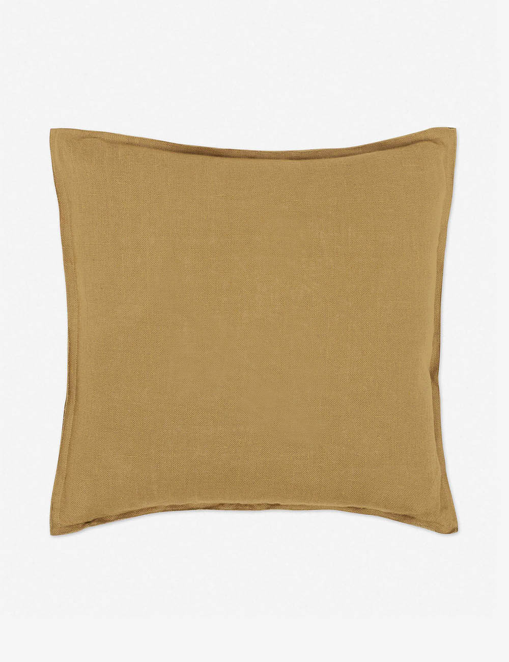 Arlo Marigold flax linen solid square pillow