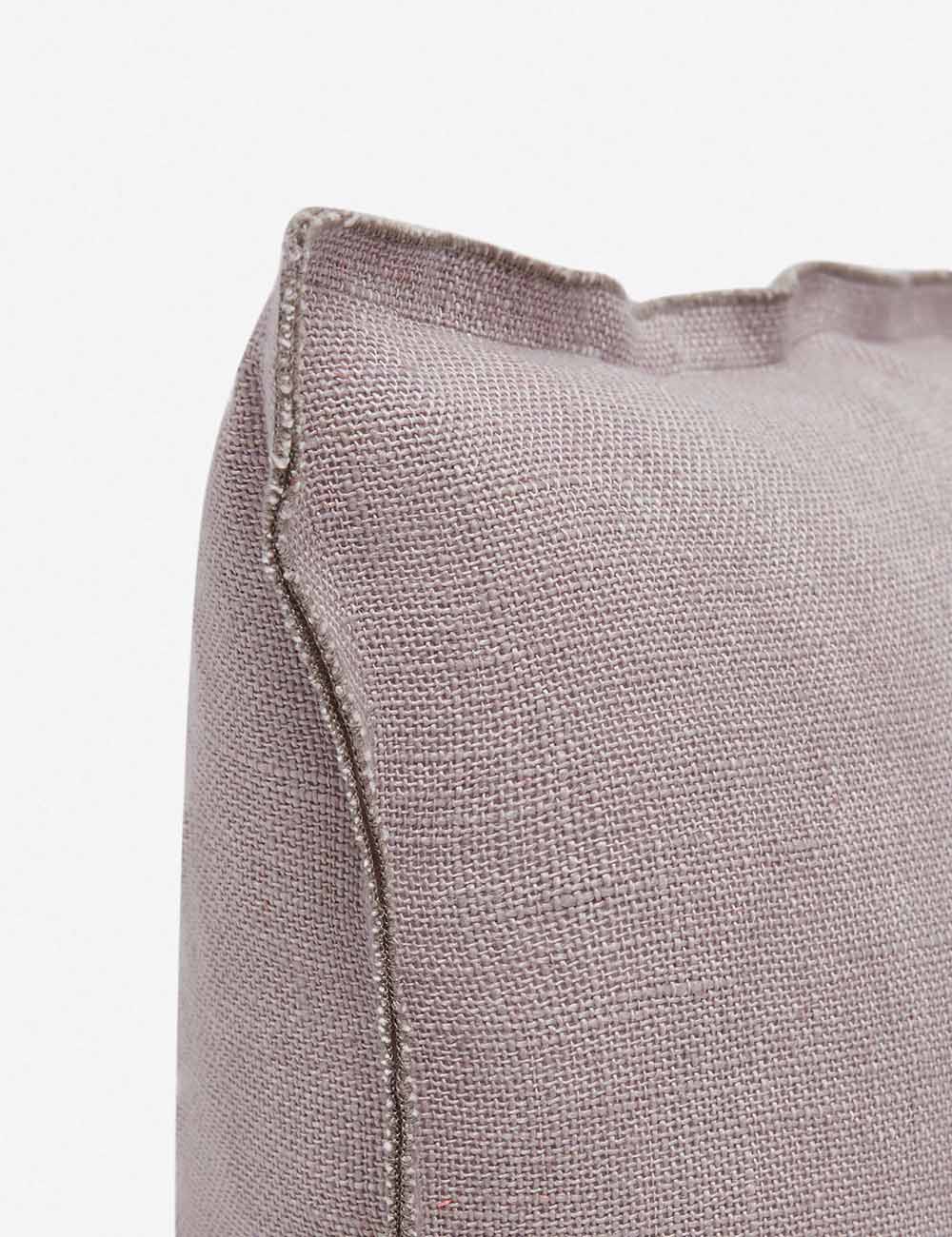 Corner of the arlo Dark Natural square pillow