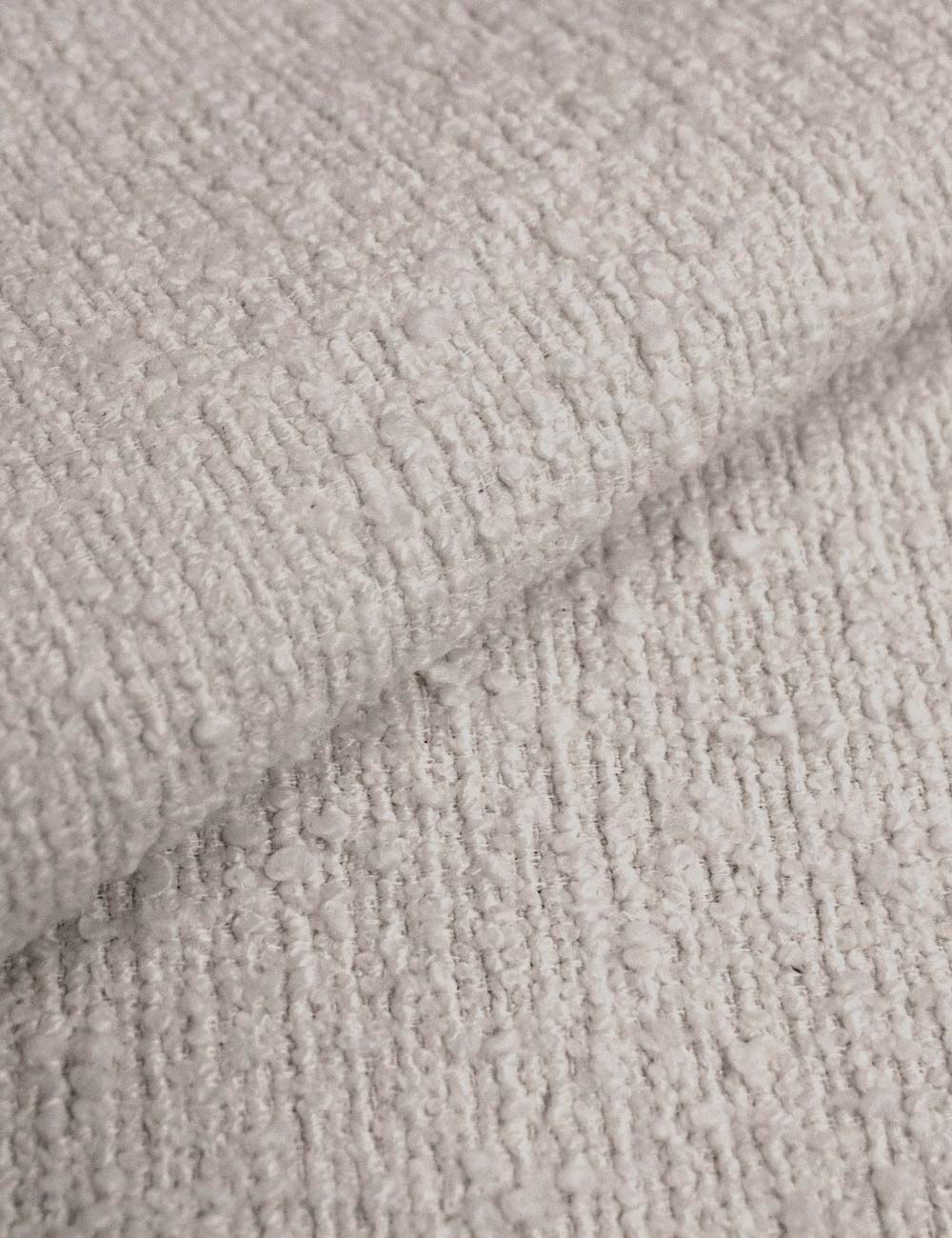 The Moonlight Boucle fabric on the Bailee ottoman