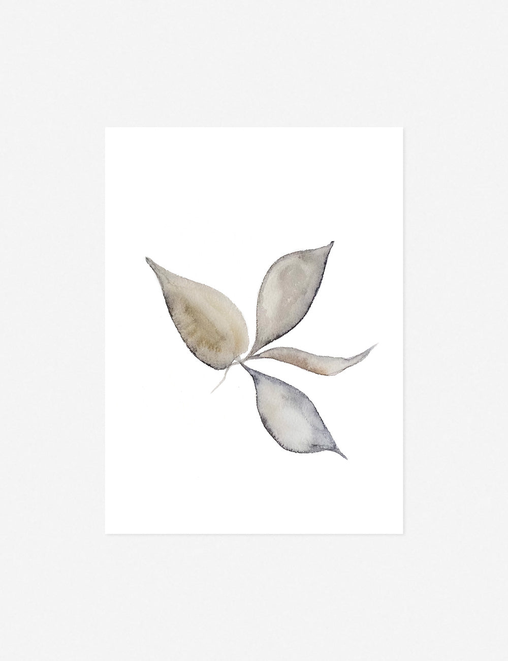 Faded Leaves Print unframed