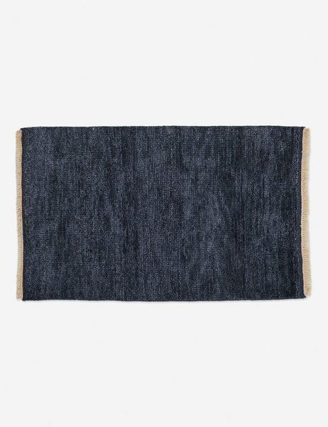 #color::indigo #size::3--x-5- #size::2--x-3- | Heritage indigo rug in its two by three feet size