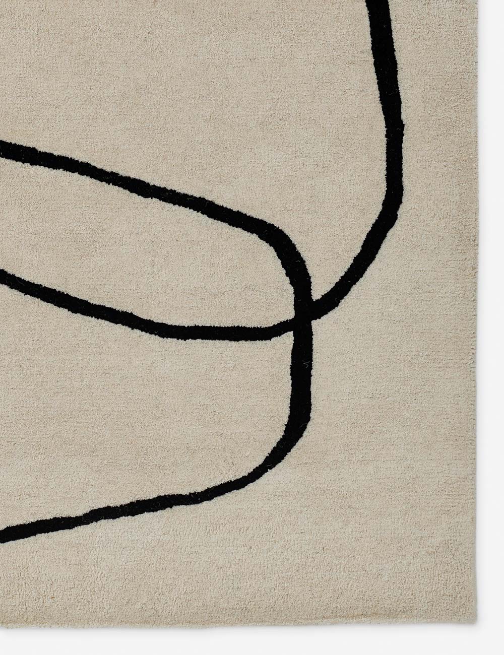 The corner of the Shayla rug
