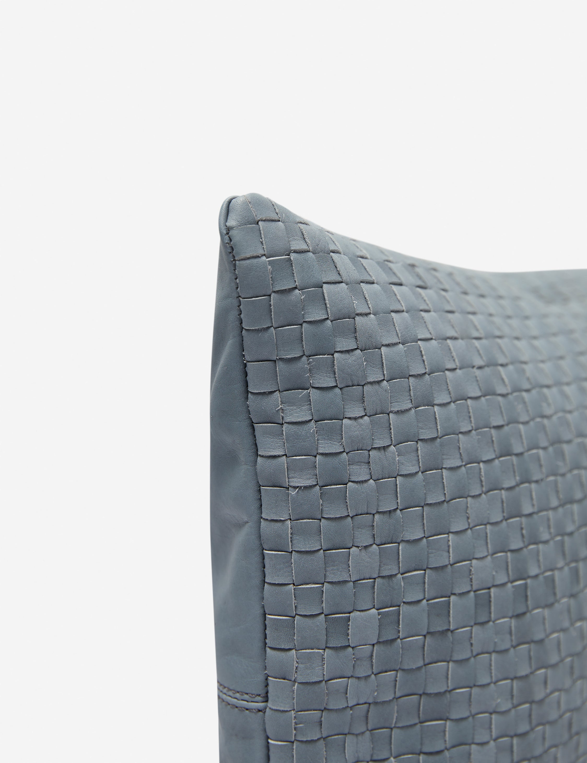 Corner of the victor dusty blue lumbar throw pillow