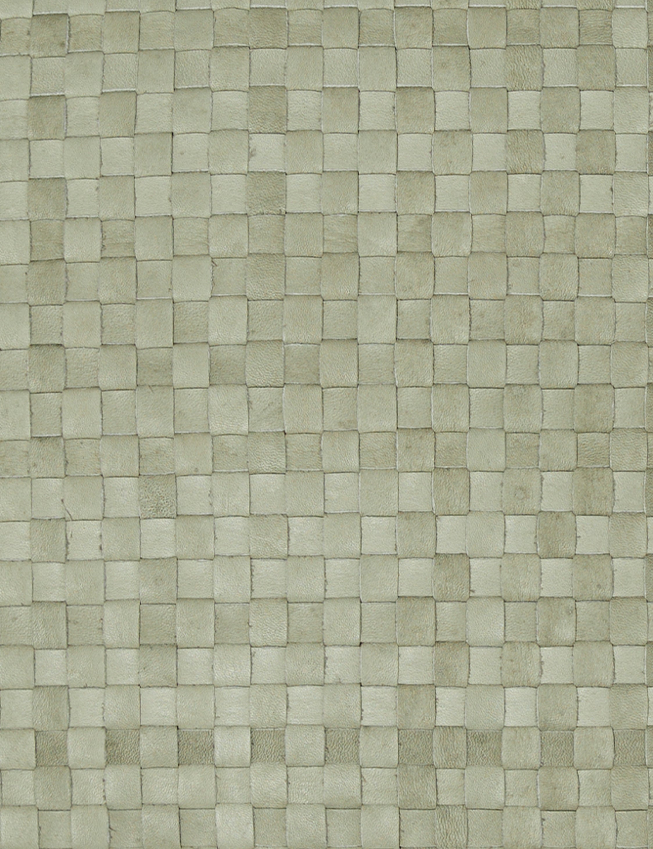 The mint green basket weave material
