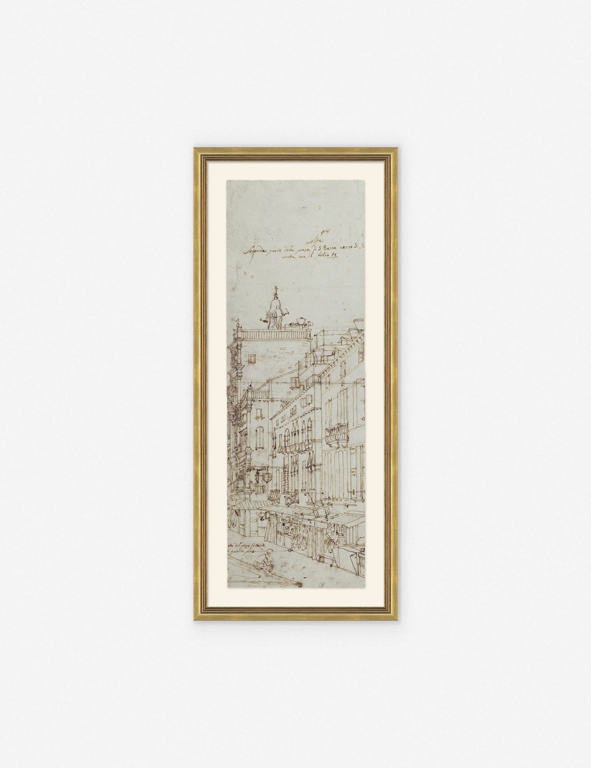The other of the two Da Vinci diptych drawing prints