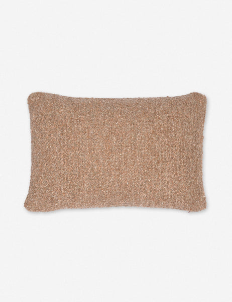 #color::terracotta #size::13--x-20-  | Manon linen terracotta orange lumbar boucle pillow