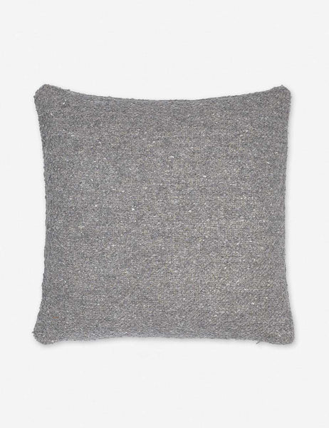 #color::slate #size::20--x-20- | Manon linen slate gray square boucle pillow