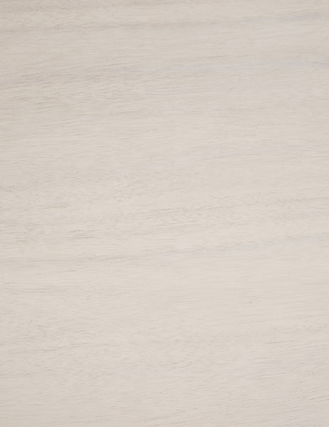 #color::whitewash | Detailed shot of the White Washed Acadia on the Mojave Round Dining Table