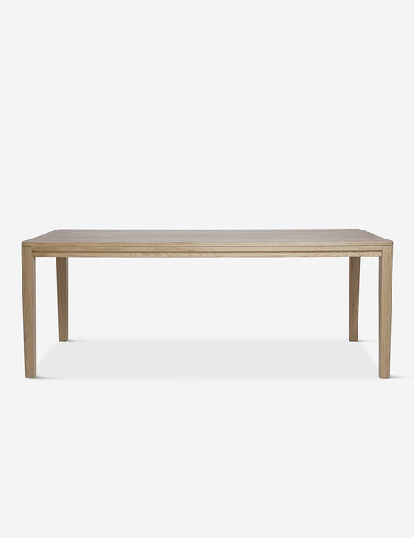#color::oak #size::82-W | Reese oak wood rectangular dining table.