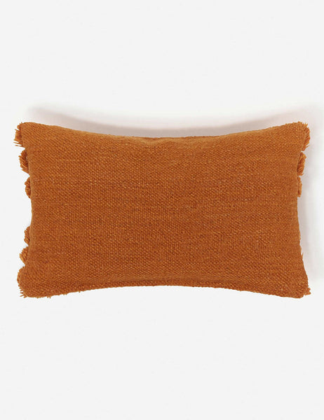 #color::rust #size::lumbar | Back of the arches rust lumbar pillow