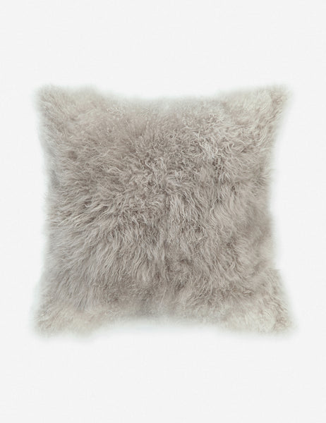 #color::light-grey | Madison light grey Cashmere Fur Pillow